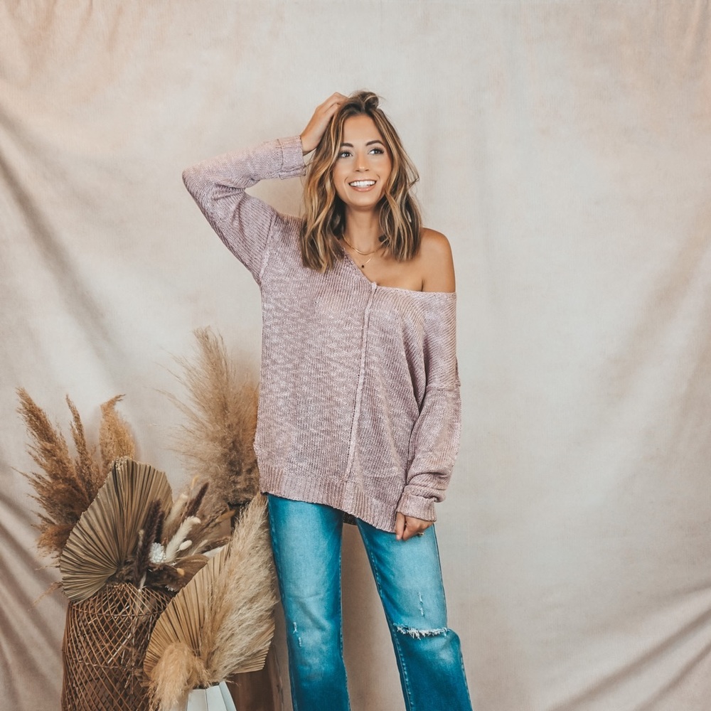 Off the shoulder sweater